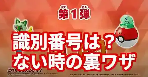 2025年ハッピーセットポケモン識別番号は？ない時の裏ワザ