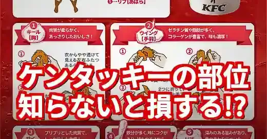【ケンタッキー部位の秘密】損しない頼み方とパサパサ肉攻略法