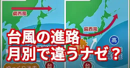 台風の進路が月別で違うのはなぜ？気象のプロ解説を紹介