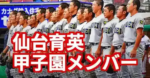 【最新】仙台育英野球部ベンチ入りメンバー2025！夏の甲子園