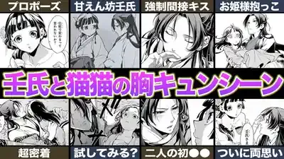 「薬屋のひとりごと」壬氏と猫猫、関係は今どうなってる？キス・結婚の５つの可能性